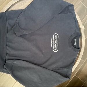 Crewneck Strawberry Sweater - Black